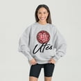thumbnail image 1 of Women's Gameday Couture Ash Utah Utes Premium Fleece Pullover Sweatshirt, 1 of 5