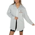 thumbnail image 1 of Women's Gameday Couture Ash Virginia Cavaliers Foundation Full-Button Long Sleeve Overshirt, 1 of 3