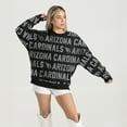 thumbnail image 1 of Women's Gameday Couture Black Arizona Cardinals Relaxed Drop Shoulder Hype Era Rhinestone Text Sweatshirt, 1 of 4