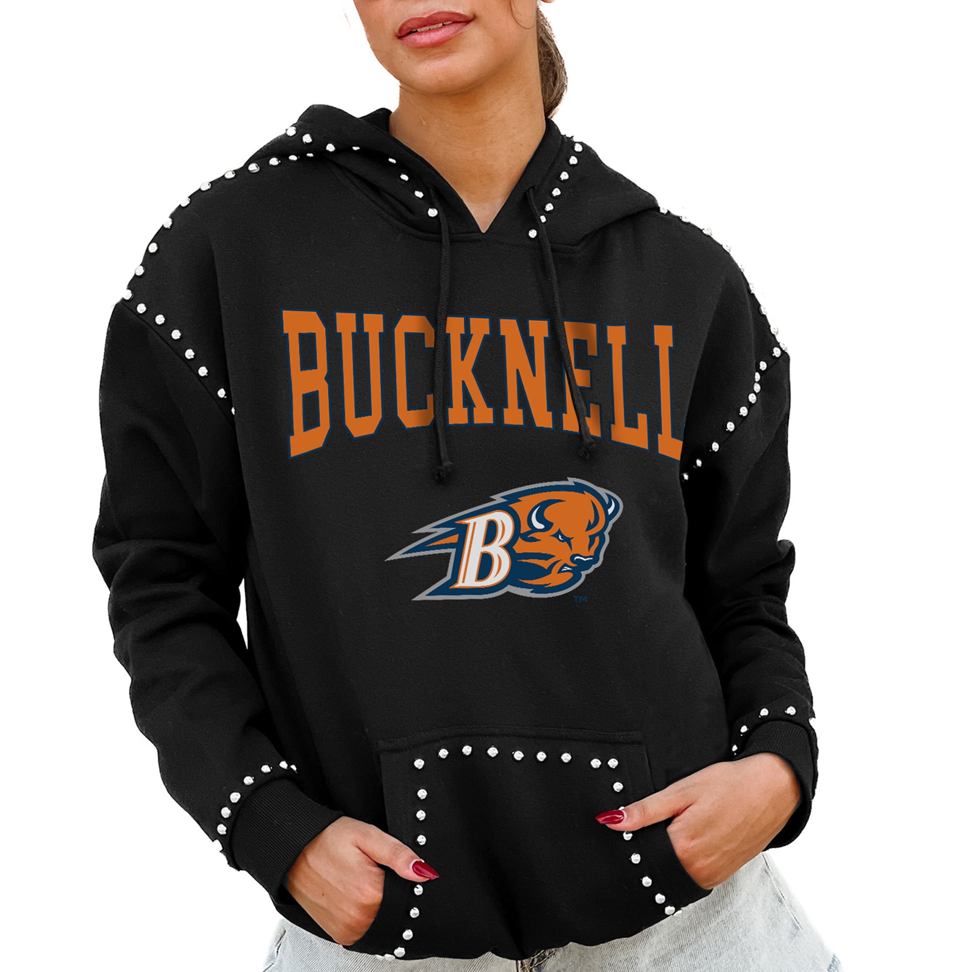 売れ筋商品|||ゲームデイ カットソー トップス レディース Women's Black Gonzaga Bulldogs Studded Pullover Hoodie Black Women's Gameday Couture Black Gonzaga Bulldogs Studded