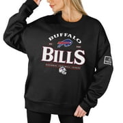 Womens Gameday Couture Black Buffalo Bills Oversized Players Only Black Label Pullover Sweatshirt