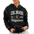 thumbnail image 1 of Women's Gameday Couture  Black Colorado Buffaloes Studded Pullover Hoodie, 1 of 2