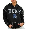 thumbnail image 1 of Women's Gameday Couture  Black Duke Blue Devils Studded Pullover Hoodie, 1 of 2