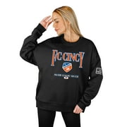売れ筋商品|||ゲームデイ カットソー トップス レディース Women's Charcoal FC Cincinnati Fleece Pullover Sweatshirt Charcoal FC Cincinnati Gameday Couture Women's Oversized Fleece