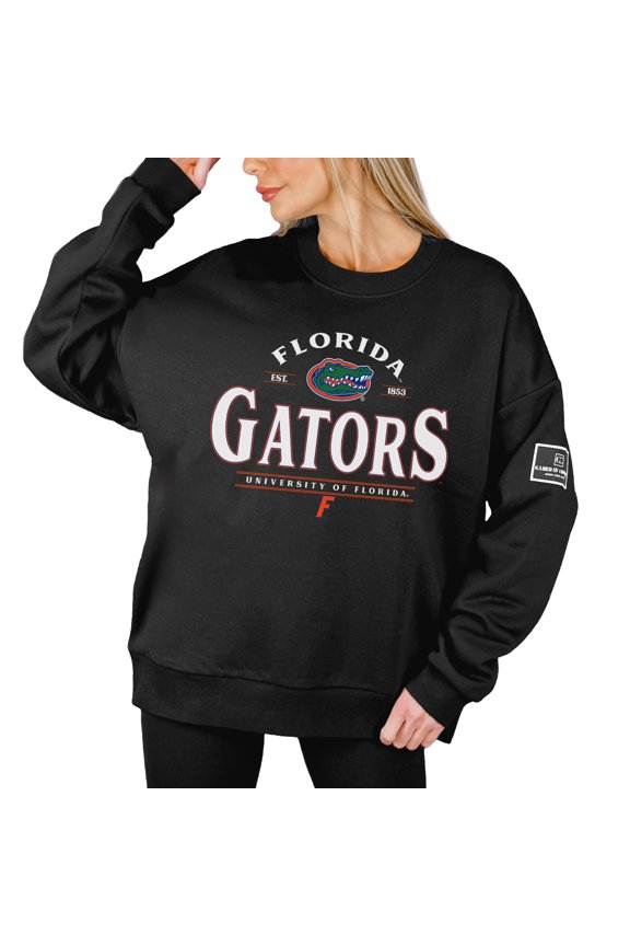 Women's Gameday Couture Black Florida Gators Players Only Premium Pullover Sweatshirt
