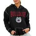 thumbnail image 1 of Women's Gameday Couture  Black Fresno State Bulldogs Studded Pullover Hoodie, 1 of 2