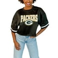 thumbnail image 1 of Women's Gameday Couture  Black Green Bay Packers  Game Face Fashion Jersey, 1 of 5