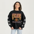 thumbnail image 1 of Women's Gameday Couture  Black Iowa State Cyclones Pure Victory Relaxed Rhinestone Pullover Sweatshirt, 1 of 4