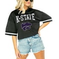 thumbnail image 1 of Women's Gameday Couture  Black Kansas State Wildcats Game Face Fashion Jersey, 1 of 1