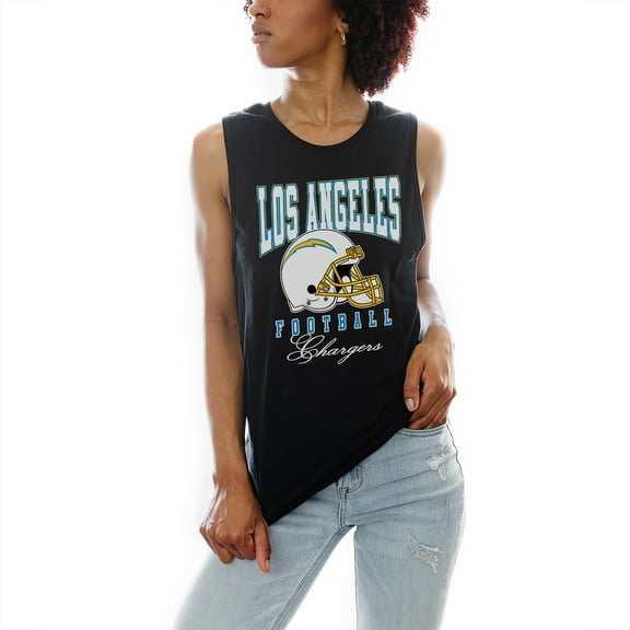 Women's Gameday Couture Black Los Angeles Chargers Preseason Opener Racerback Tank Top