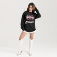 thumbnail image 1 of Women's Gameday Couture Black Mississippi State Bulldogs Oversized Honor Roll Long Sleeve T-Shirt, 1 of 2