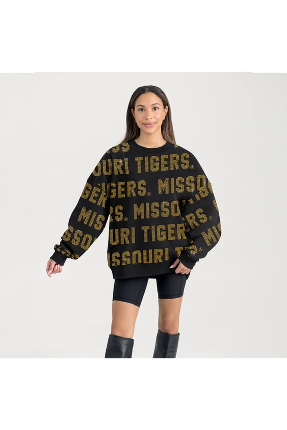 Women's Gameday Couture Black Missouri Tigers Hype Era Sweatshirt