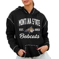 thumbnail image 1 of Women's Gameday Couture  Black Montana State Bobcats Studded Pullover Hoodie, 1 of 2