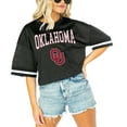 thumbnail image 1 of Women's Gameday Couture  Black Oklahoma Sooners Game Face Fashion Jersey, 1 of 1