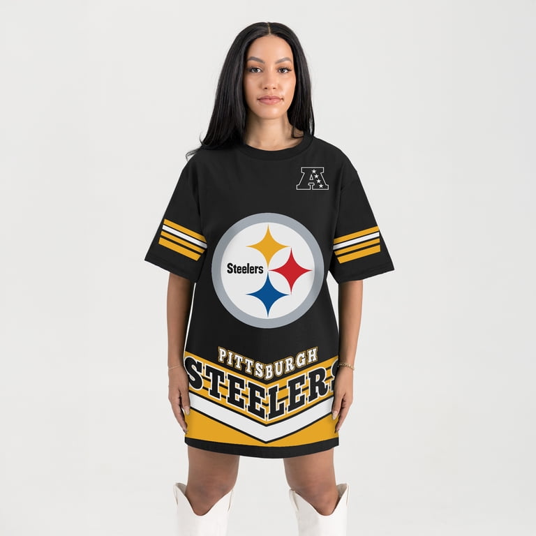 Women's Gameday Couture Black Pittsburgh Steelers Perfect Score Vintage T-Shirt  Dress - Walmart.com