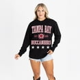 thumbnail image 1 of Women's Gameday Couture Black Tampa Bay Buccaneers Oversized Everyday Star Long Sleeve T-Shirt, 1 of 5