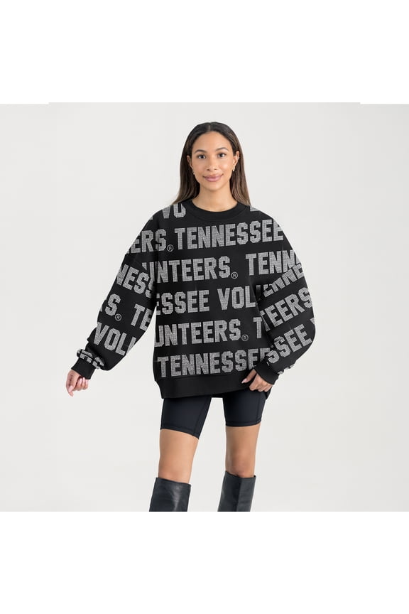 Women's Gameday Couture Black Tennessee Volunteers Hype Era Sweatshirt