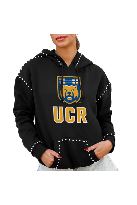 Women's Gameday Couture Black UC Riverside Highlanders Studded Pullover Hoodie