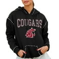 thumbnail image 1 of Women's Gameday Couture  Black Washington State Cougars Studded Pullover Hoodie, 1 of 2