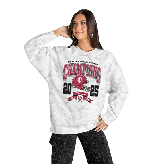 Women's Gameday Couture Camo Indiana Hoosiers College Football Playoff 2025 National Champions Elite Level Sweatshirt