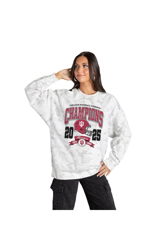 Women's Gameday Couture Camo Indiana Hoosiers College Football Playoff 2025 National Champions Elite Level Sweatshirt