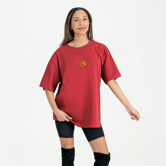 Women's Gameday Couture Cardinal USC Trojans Oversized Back at Ya T-Shirt
