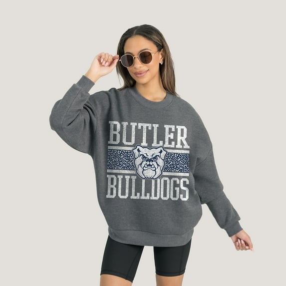 Women's Gameday Couture Charcoal Butler Bulldogs Premium Fleece Pullover Sweatshirt