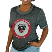 Women's Gameday Couture  Charcoal D.C. United Burnout T-Shirt