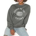 thumbnail image 1 of Women's Gameday Couture Charcoal Florida Gators Good Vibes Premium Fleece Drop Shoulder Pullover Sweatshirt, 1 of 1
