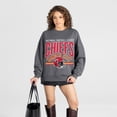 thumbnail image 1 of Women's Gameday Couture Charcoal Kansas City Chiefs Kickoff Classic Oversized Premium Drop Shoulder Sweatshirt, 1 of 5