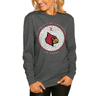 Girls Youth Gameday Couture Black Louisville Cardinals Running Wild Leopard  Print Pullover Hoodie