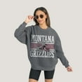 thumbnail image 1 of Women's Gameday Couture Charcoal Montana Grizzlies Premium Fleece Pullover Sweatshirt, 1 of 4