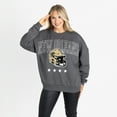 thumbnail image 1 of Women's Gameday Couture Charcoal New Orleans Saints Oversized Rising Stars Premium Fleece Drop Shoulder Sweatshirt, 1 of 5