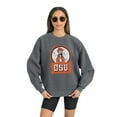 thumbnail image 1 of Women's Gameday Couture Oklahoma State Cowboys Charcoal Oversized Drop Shoulder Fleece Drop Pullover Sweatshirt, 1 of 1