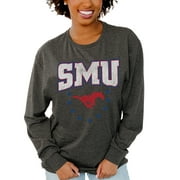Women's Gameday Couture  Charcoal SMU Mustangs Everyday Long Sleeve T-Shirt