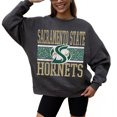 thumbnail image 1 of Women's Gameday Couture Charcoal Sacramento State Hornets Premium Fleece Pullover Sweatshirt, 1 of 4