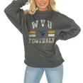 thumbnail image 1 of Women's Gameday Couture West Virginia Mountaineers Charcoal Oversized Drop Shoulder Fleece Drop Pullover Sweatshirt, 1 of 1