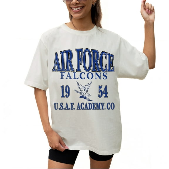 Women's Gameday Couture Cream Air Force Falcons Unity Oversized T-Shirt