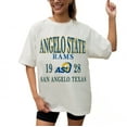 thumbnail image 1 of Women's Gameday Couture Cream Angelo State Rams Unity Oversized T-Shirt, 1 of 3