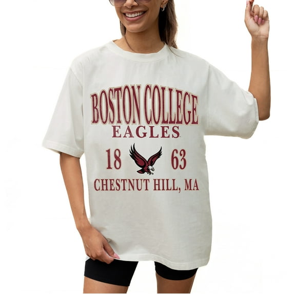 Women's Gameday Couture Cream Boston College Eagles Unity Oversized T-Shirt