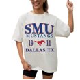 thumbnail image 1 of Women's Gameday Couture Cream SMU Mustangs Unity Oversized T-Shirt, 1 of 3