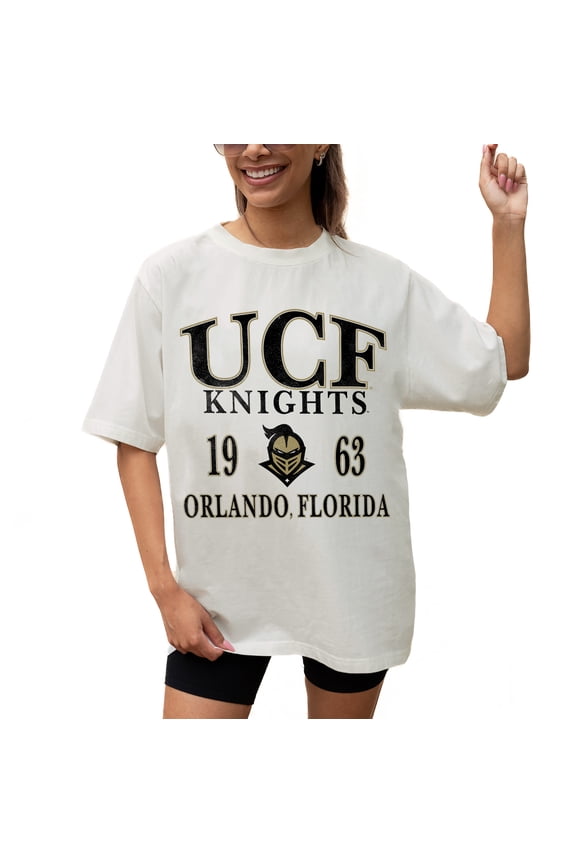 Women's Gameday Couture Cream UCF Knights Unity Oversized T-Shirt