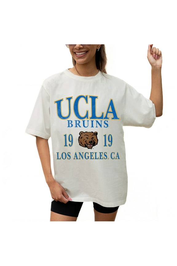 Women's Gameday Couture Cream UCLA Bruins Unity Oversized T-Shirt