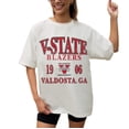 thumbnail image 1 of Women's Gameday Couture Cream Valdosta State Blazers Unity Oversized T-Shirt, 1 of 3