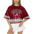 thumbnail image 1 of Women's Gameday Couture Crimson Alabama Crimson Tide Sequin Striped Cropped Fashion Jersey T-Shirt, 1 of 3