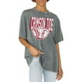 thumbnail image 1 of Women's Gameday Couture Gray Alabama Crimson Tide Solid Defense Oversized T-Shirt, 1 of 1