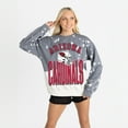 thumbnail image 1 of Women's Gameday Couture  Gray Arizona Cardinals Arch Rivals Faded Wash Sweatshirt, 1 of 7