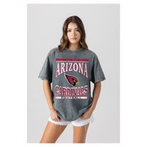 Women's Gameday Couture  Gray Arizona Cardinals Oversized Classic Grind Washed T-Shirt