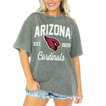 Women's Gameday Couture  Gray Arizona Cardinals Tackle Titan Boyfriend Washed T-Shirt