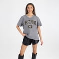 thumbnail image 1 of Women's Gameday Couture Gray Army Black Knights Iconic Edge Rhinestone V-Neck T-Shirt, 1 of 7